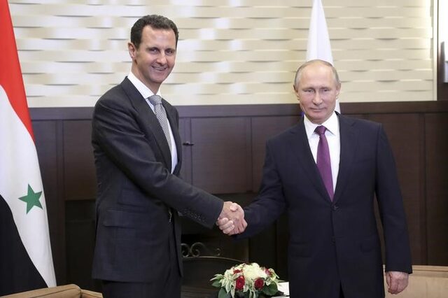 الأسد يهنئ بوتين بتنصيبه رئيساً لروسيا الاتحادية