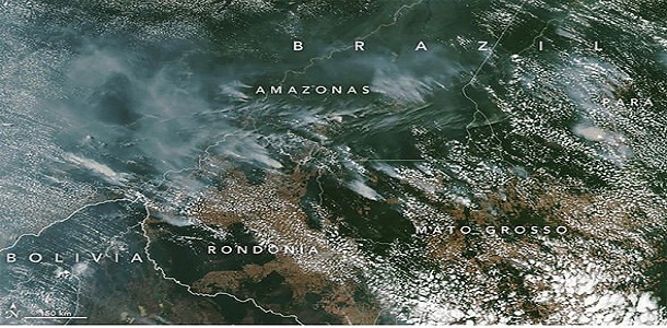 "سرطان" الحرائق يفتك برئة الأرض..غابات الأمازون تحترق