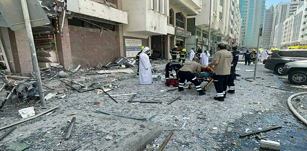 مصرع وإصابة اكثر من 100 شخص بانفجار اسطوانة غاز في مطعم بأبو ظبي