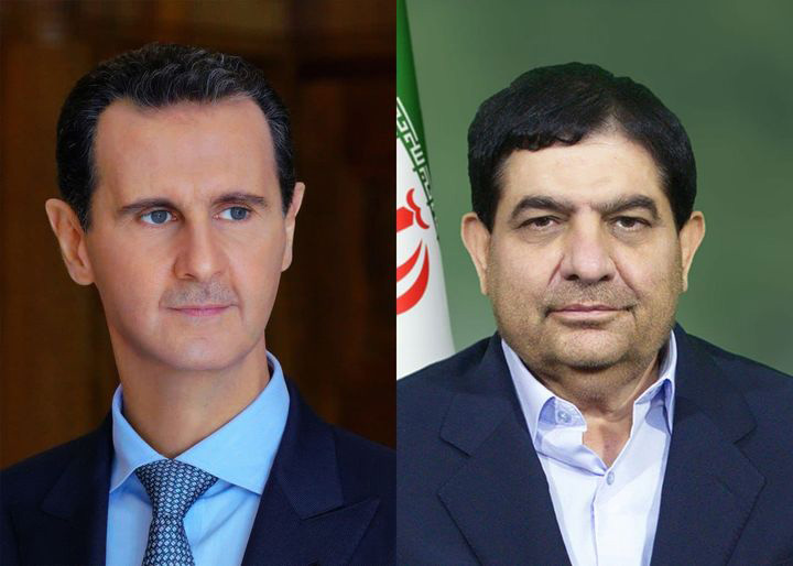 في اتصال مع الرئيس الايراني المكلف...الاسد: سوريا متضامنة مع ايران في كل الظروف 