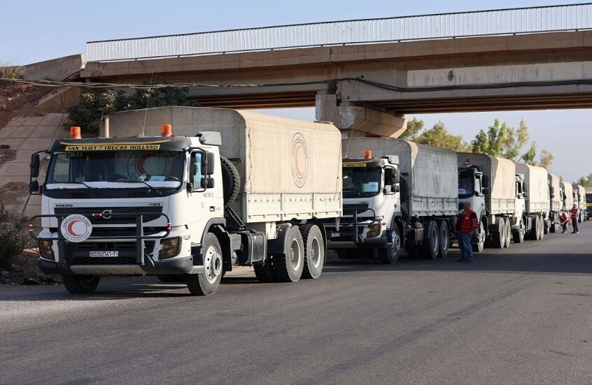 استهدف قافلة تابعة لـ "الهلال الاحمر" أثناء قيامها بعملية إغاثة بالمنطقة الجنوبية
