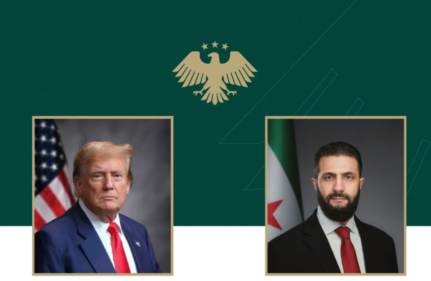  الشرع وترامب يؤكدان على التعاون لمحاربة "داعش" و دعم الجهود لتحقيق الاستقرار بسوريا