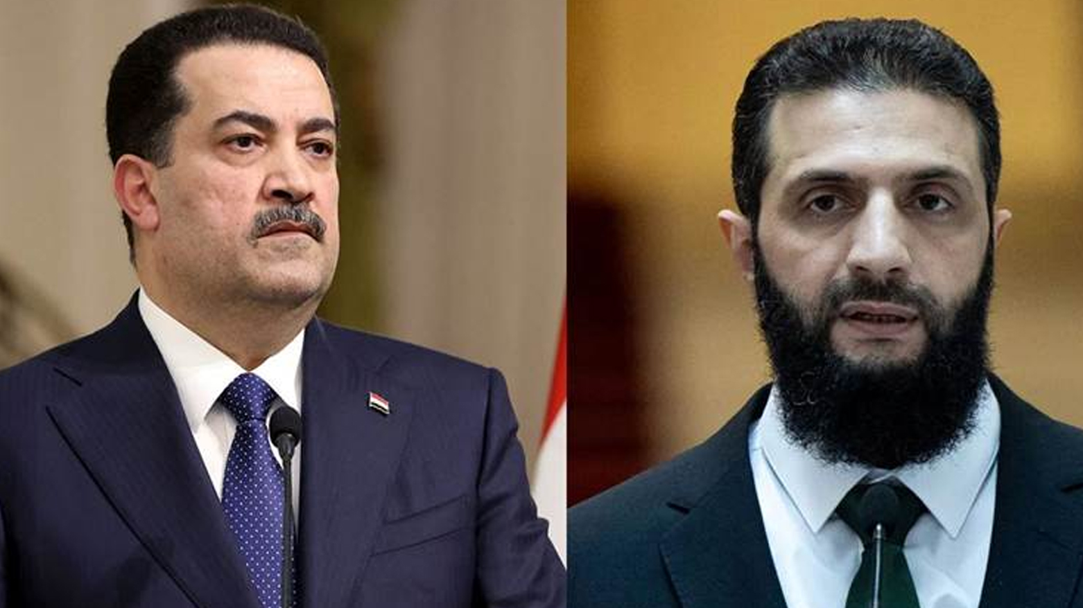 الشرع والسوداني يؤكدان على الحوار والحلول السلمية لمنع التصعيد بالمنطقة