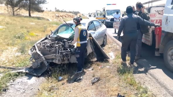 وفاة شخصين واصابة 14 بـ 11 حادث سير بسوريا 