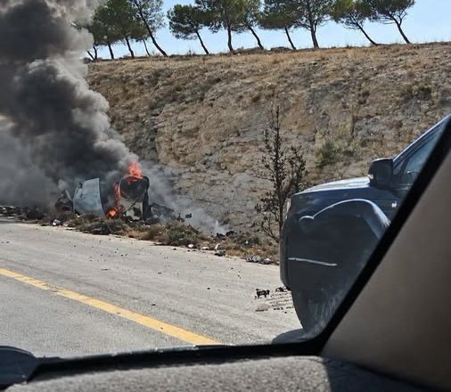 ضحايا بانفجار سيارة على طريق دمشق - حمص الدولي